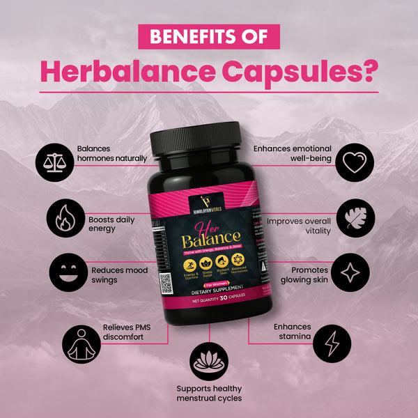 Herbalance, Shilajit with Ashwagandha Capsules for Women, 60 serving