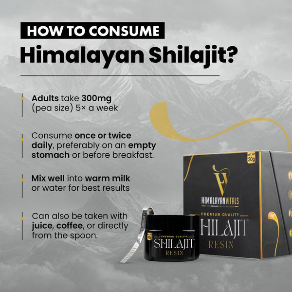 Himalayan Vitals Pure Shilajit Resin with Fulvic acid & 85+ Trace Minerals